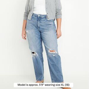 High-Waisted OG Loose Ripped Jeans - Old Navy - Size 26
